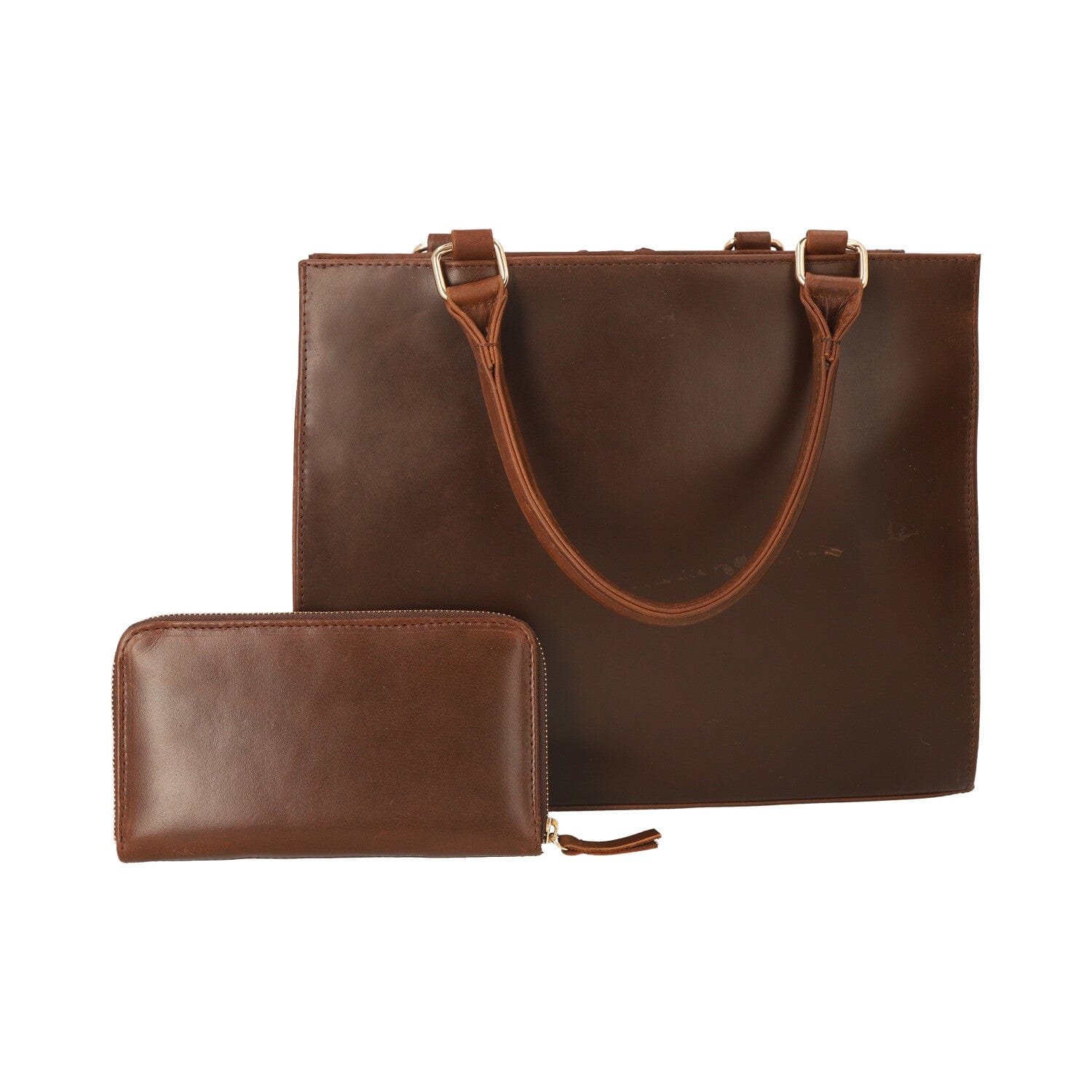 MOSVARTI Bolso Amazonas Damá Pitón Genuino (Café)