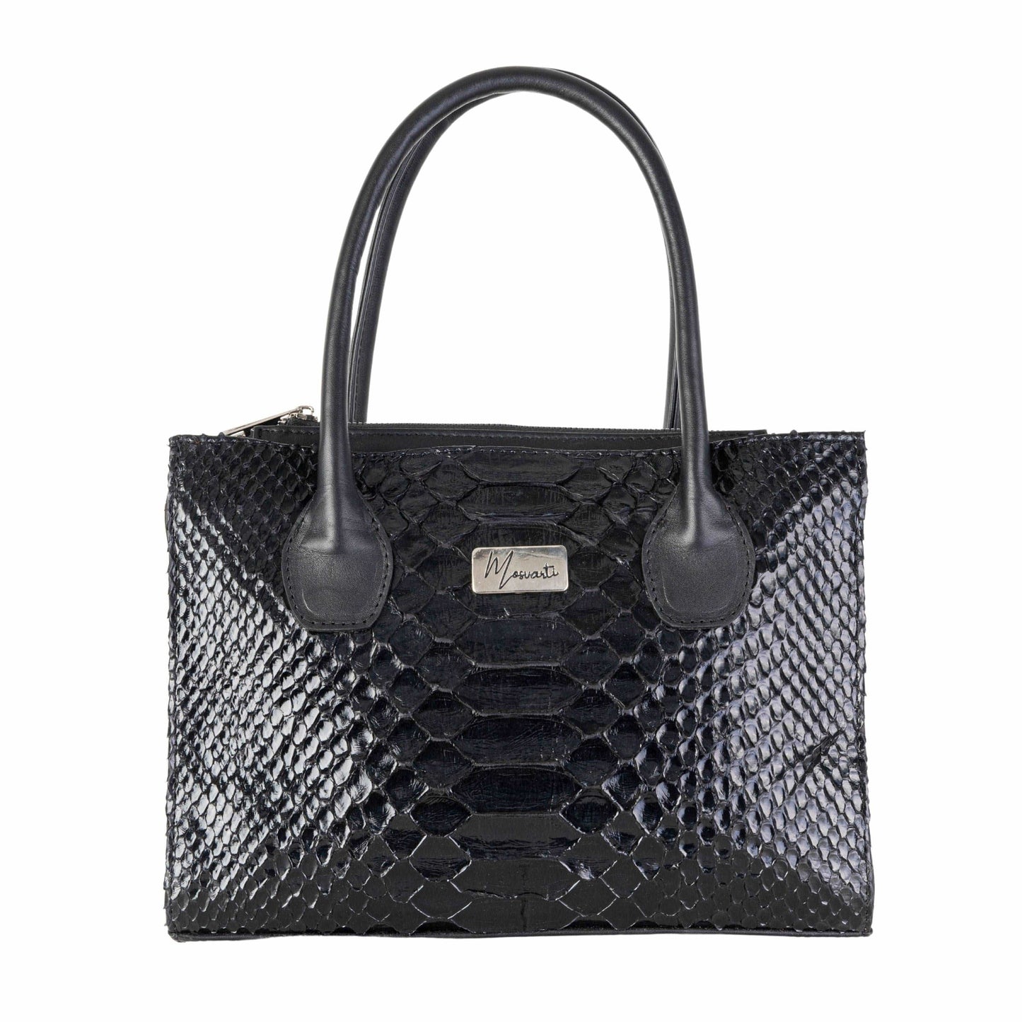 MOSVARTI Bolso Birkin Sensations (Piton Negro Lustrado)
