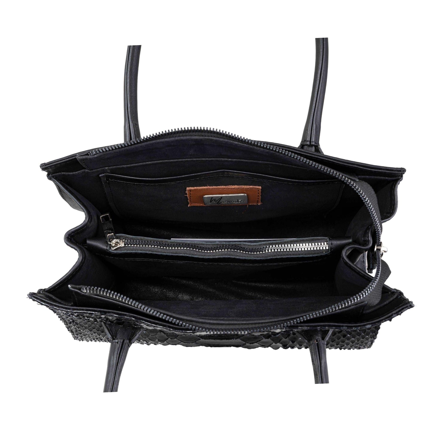 MOSVARTI Bolso Birkin Sensations (Piton Negro Lustrado)