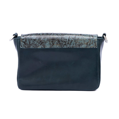 MOSVARTI Bolso Crossbody Piel (Krak Azul)
