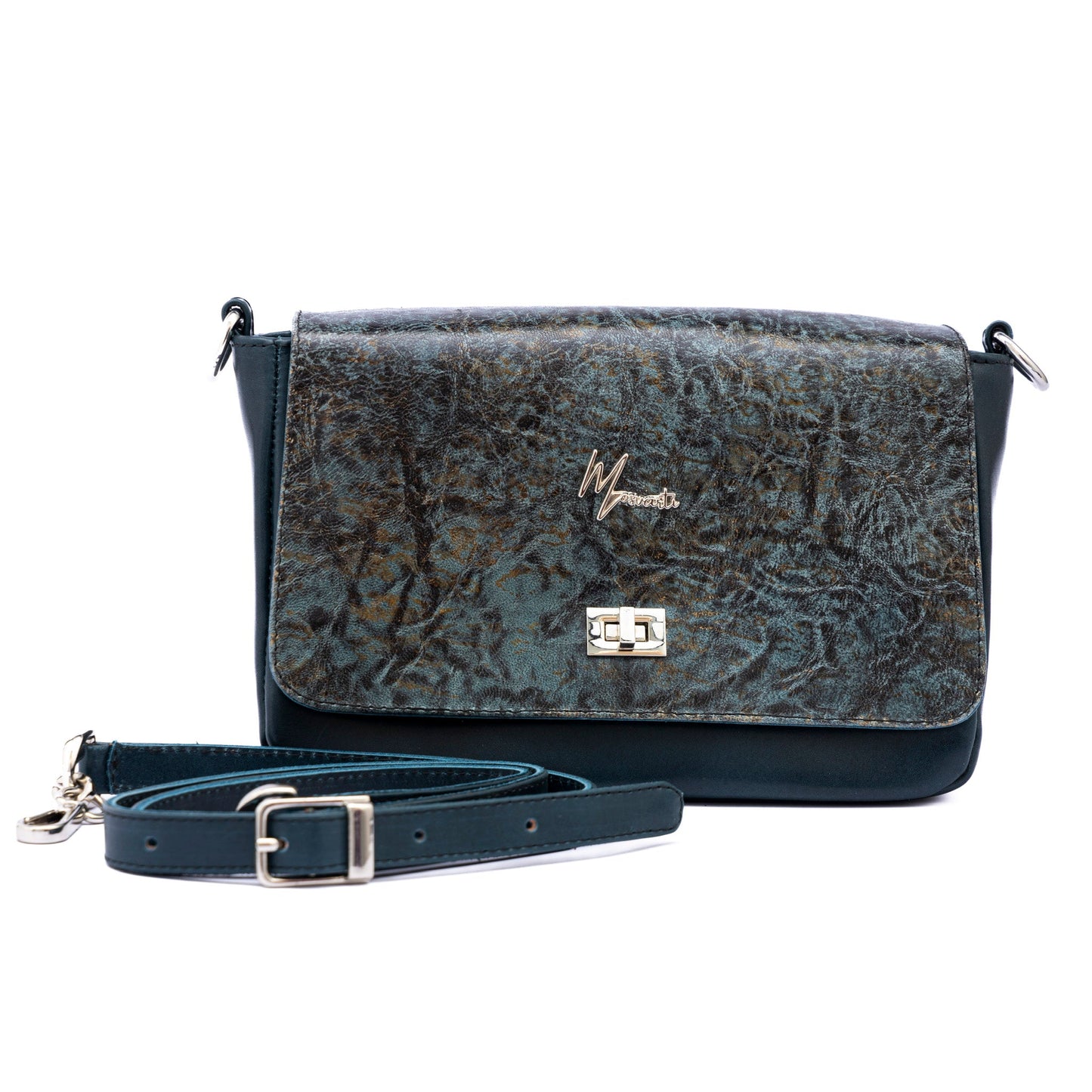 MOSVARTI Bolso Crossbody Piel (Krak Azul)