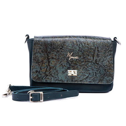 MOSVARTI Bolso Crossbody Piel (Krak Azul)
