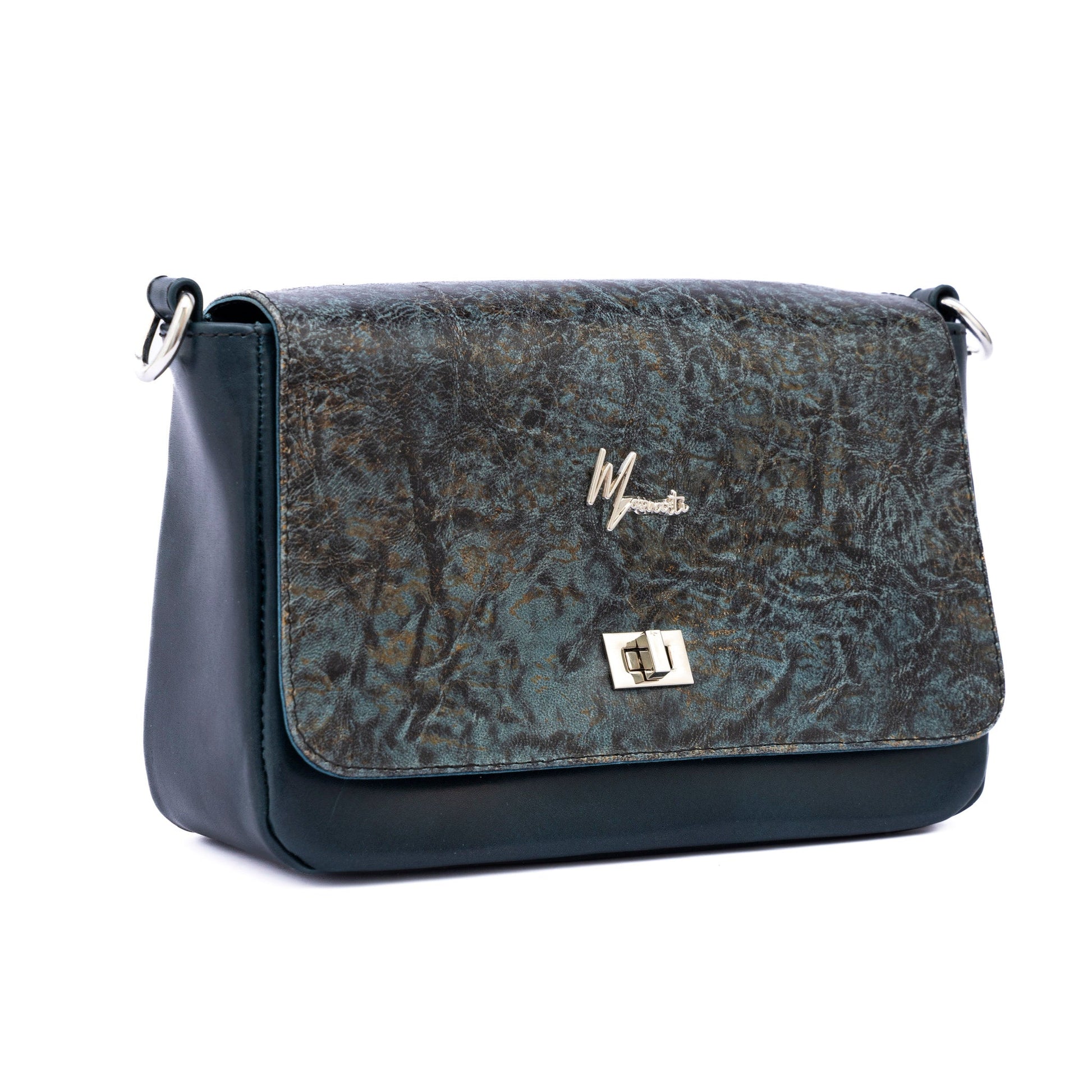 MOSVARTI Bolso Crossbody Piel (Krak Azul)