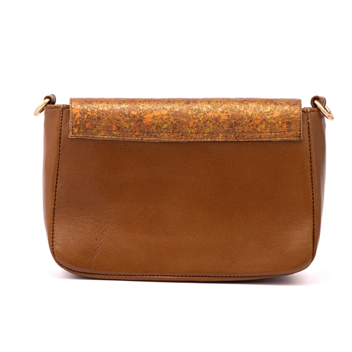 MOSVARTI Bolso Crossbody Piel (Krak Naranja)