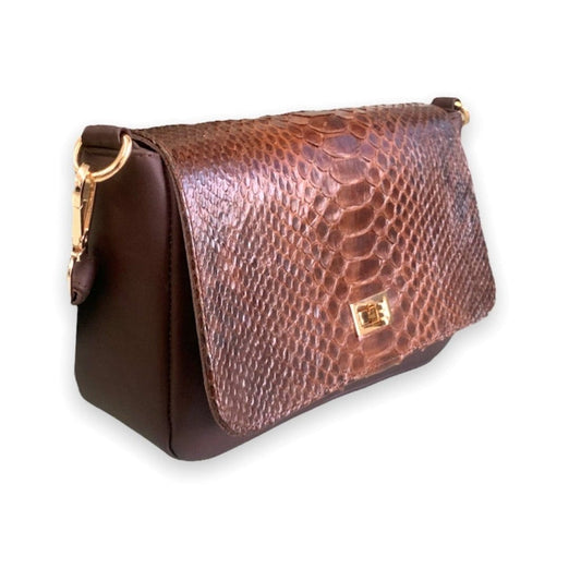 MOSVARTI Bolso Crossbody  Sensation Pitón Café