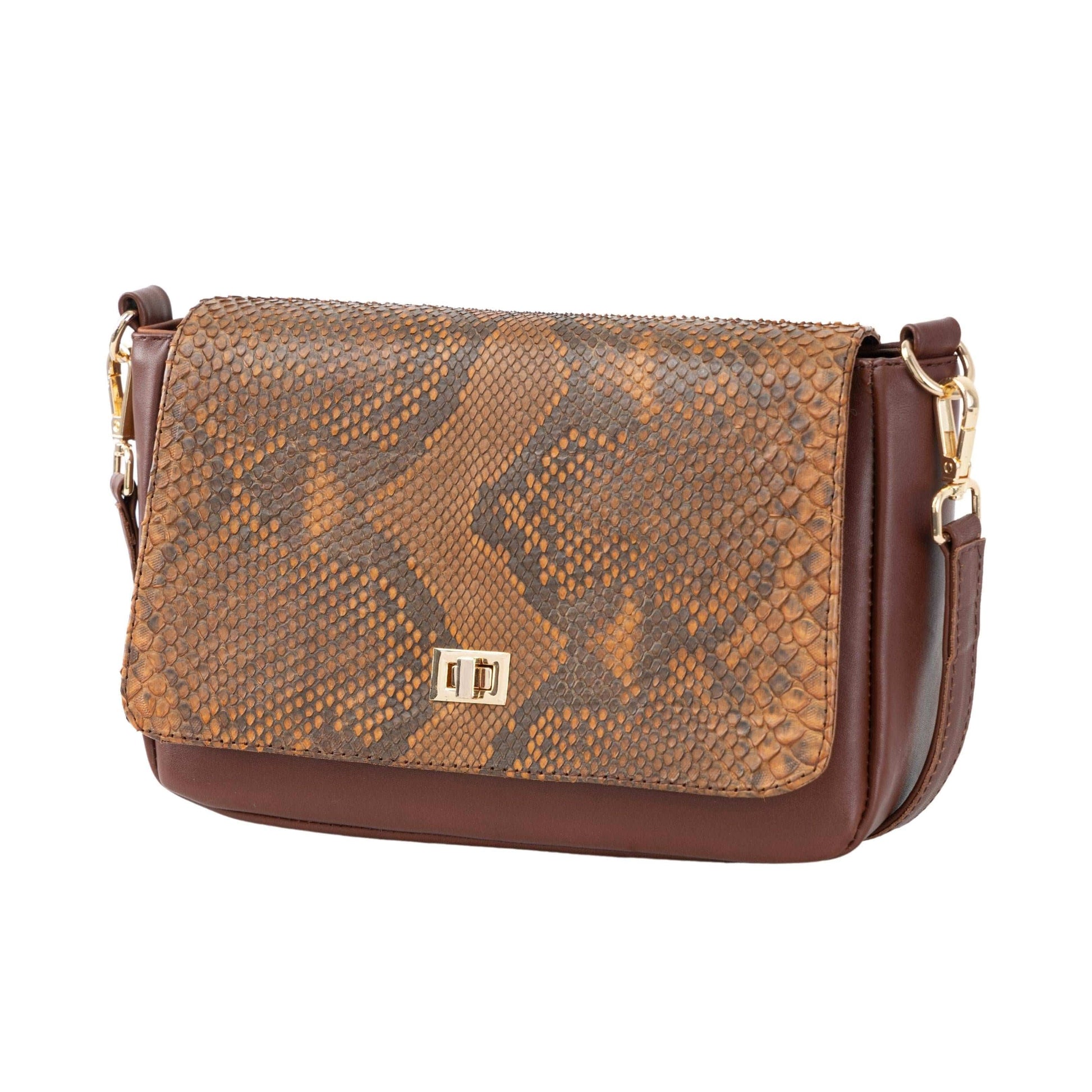 MOSVARTI Bolso Crossbody  Sensation Pitón Paja