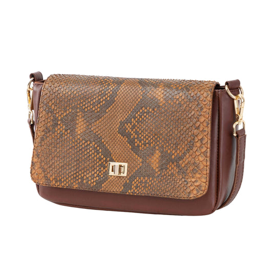 MOSVARTI Bolso Crossbody  Sensation Pitón Paja