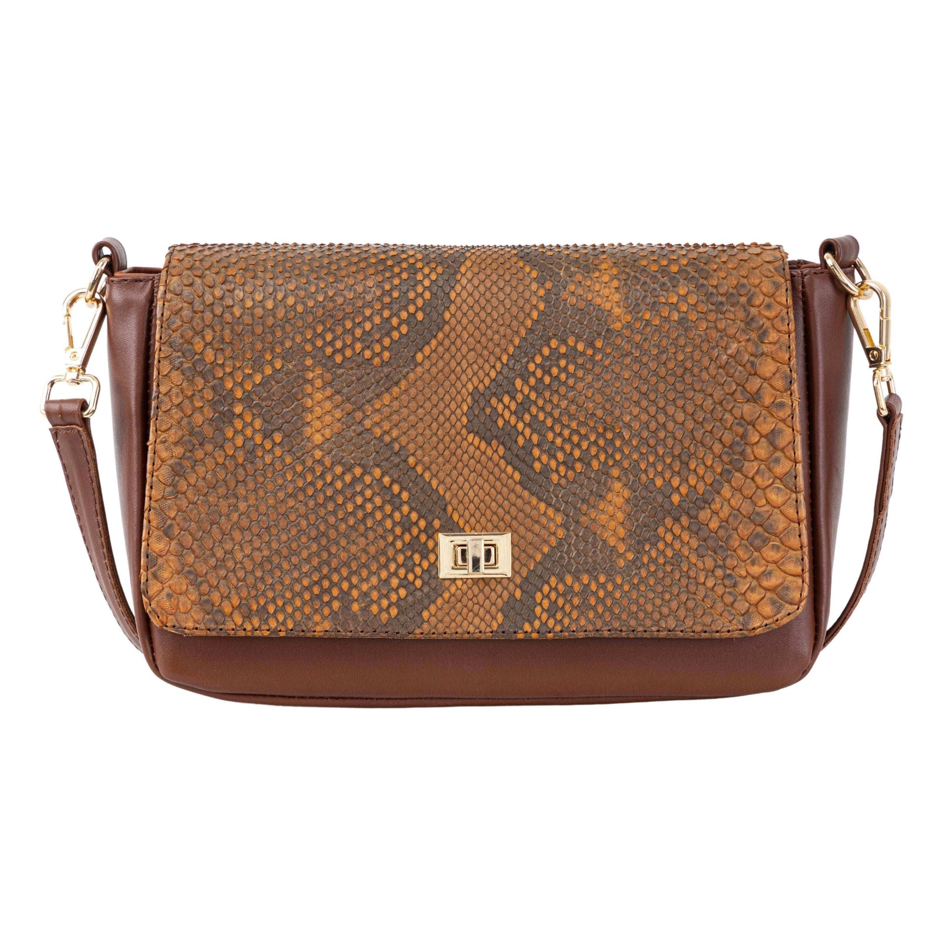 MOSVARTI Bolso Crossbody  Sensation Pitón Paja