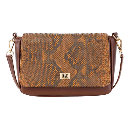 MOSVARTI Bolso Crossbody  Sensation Pitón Paja