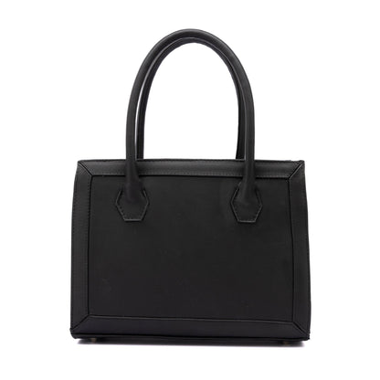MOSVARTI Bolso Estilo Birkin Bovino krakelado Azul/Negro  Mod. Manhattan