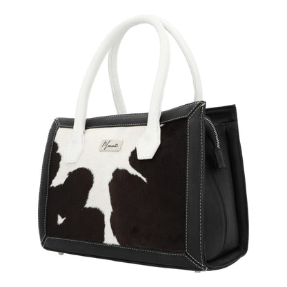 MOSVARTI Bolso Estilo Birkin Bovino pelo Mod. Manhattan