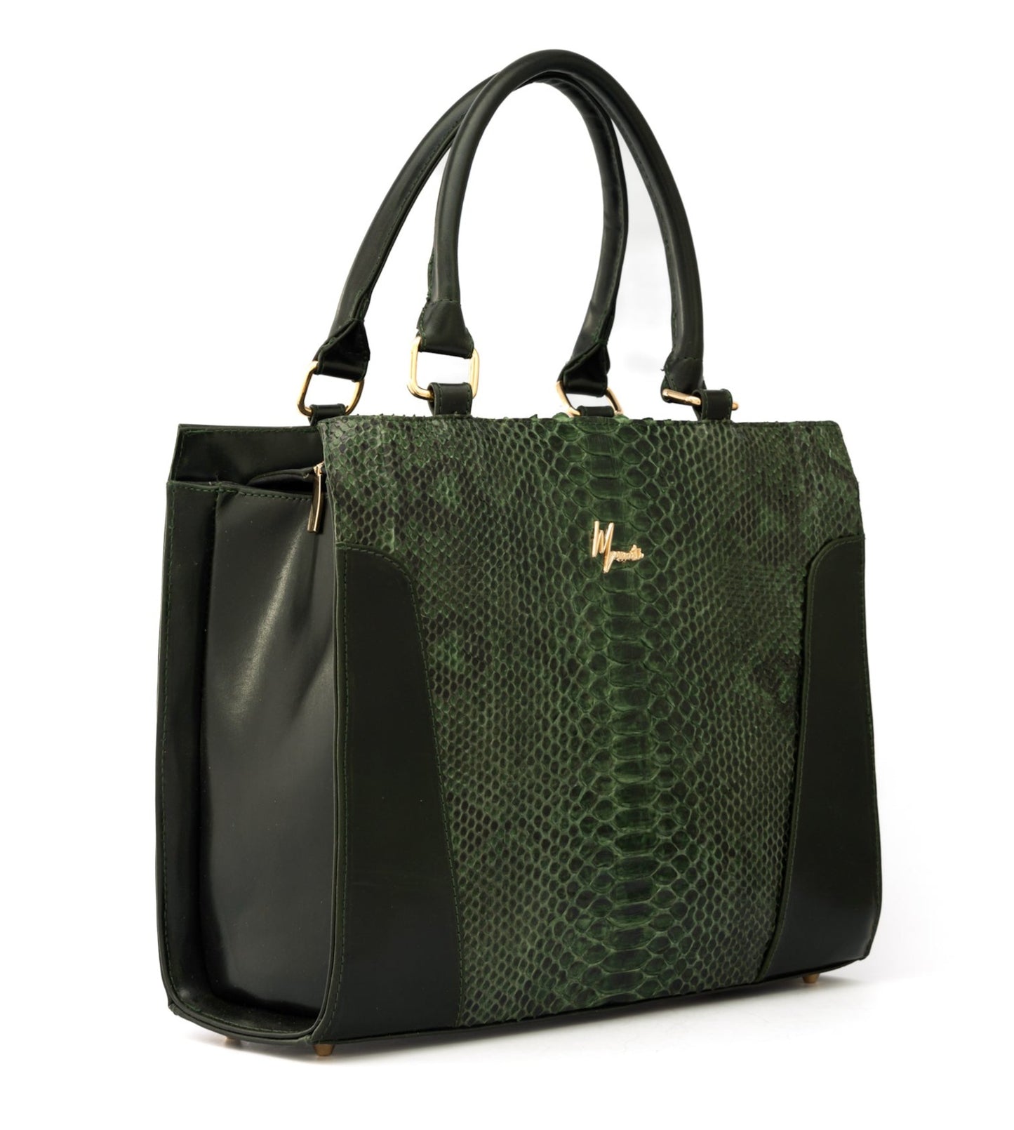 MOSVARTI Bolsos, billeteras y estuches Bolso Dama Pitón Genuino Mod Amazonas (Pitón Verde)