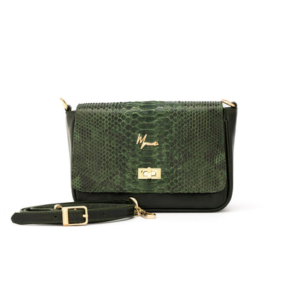MOSVARTI Bolsos Bolso Crossbody   🐍 ( Pitón Verde)