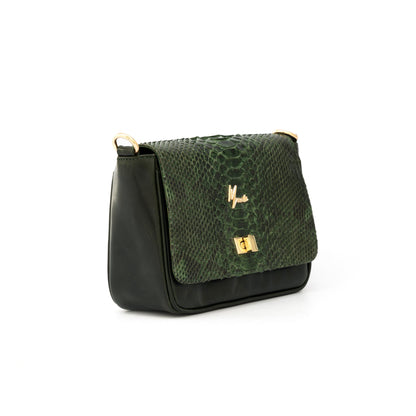 MOSVARTI Bolsos Bolso Crossbody   🐍 ( Pitón Verde)