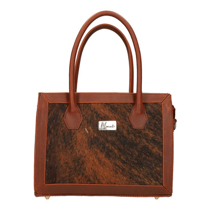 MOSVARTI Bolsos Bolso de mano para dama con Pilel Frente pelo res Genuino