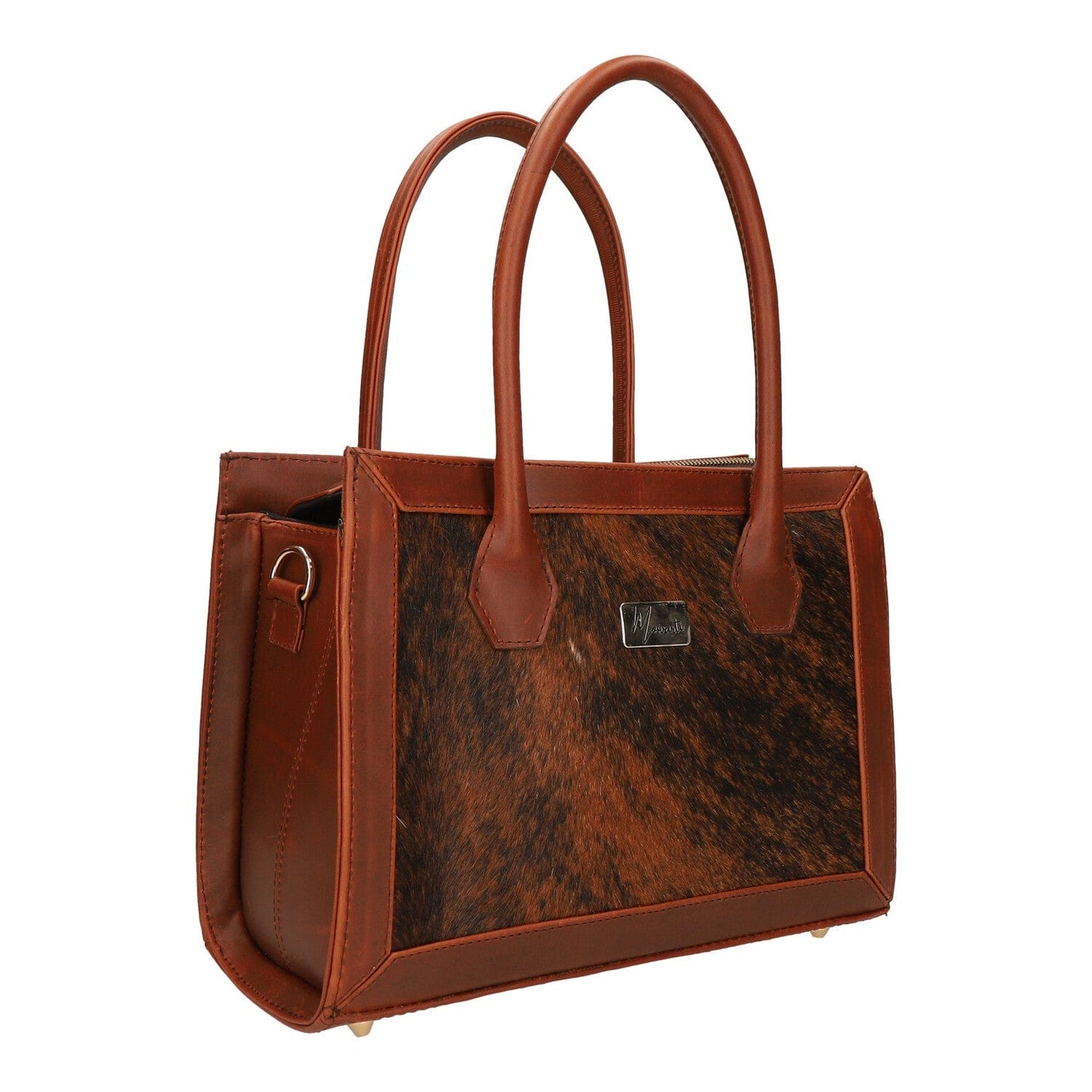 MOSVARTI Bolsos Bolso de mano para dama con Pilel Frente pelo res Genuino