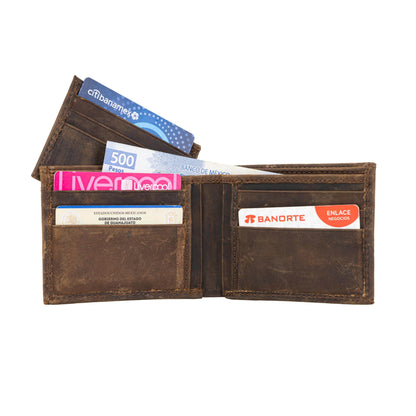 MOSVARTI Cartera caballero con tarjetero Desmontable Mod. ROMA (Crazy Café)