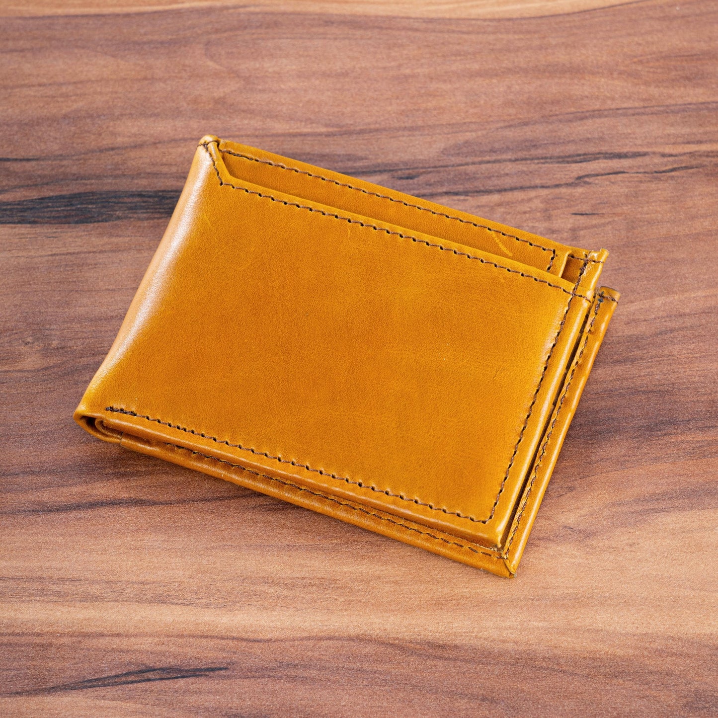 MOSVARTI Cartera caballero con tarjetero Desmontable Mod. ROMA (Pull up Miel)