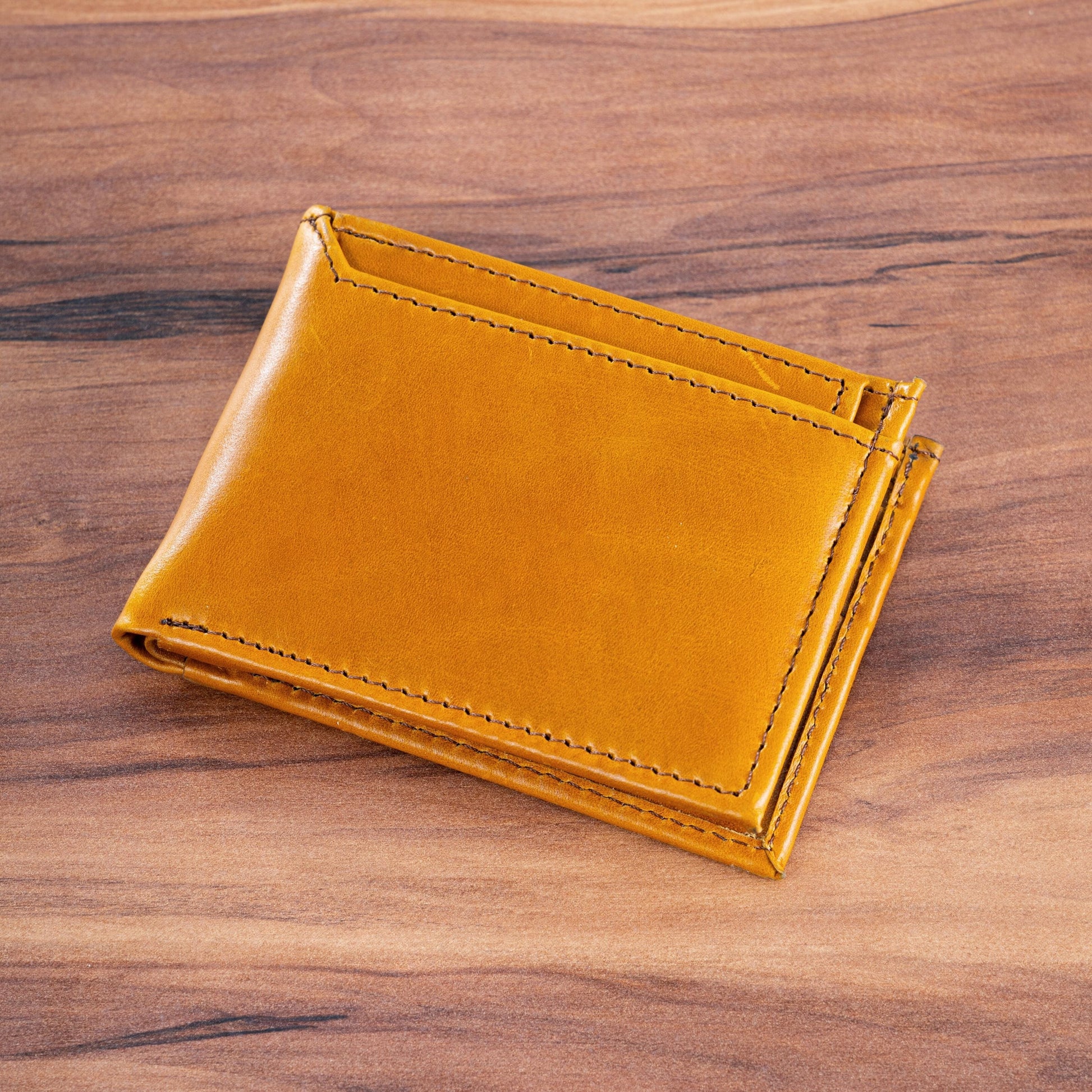 MOSVARTI Cartera caballero con tarjetero Desmontable Mod. ROMA (Pull up Miel)