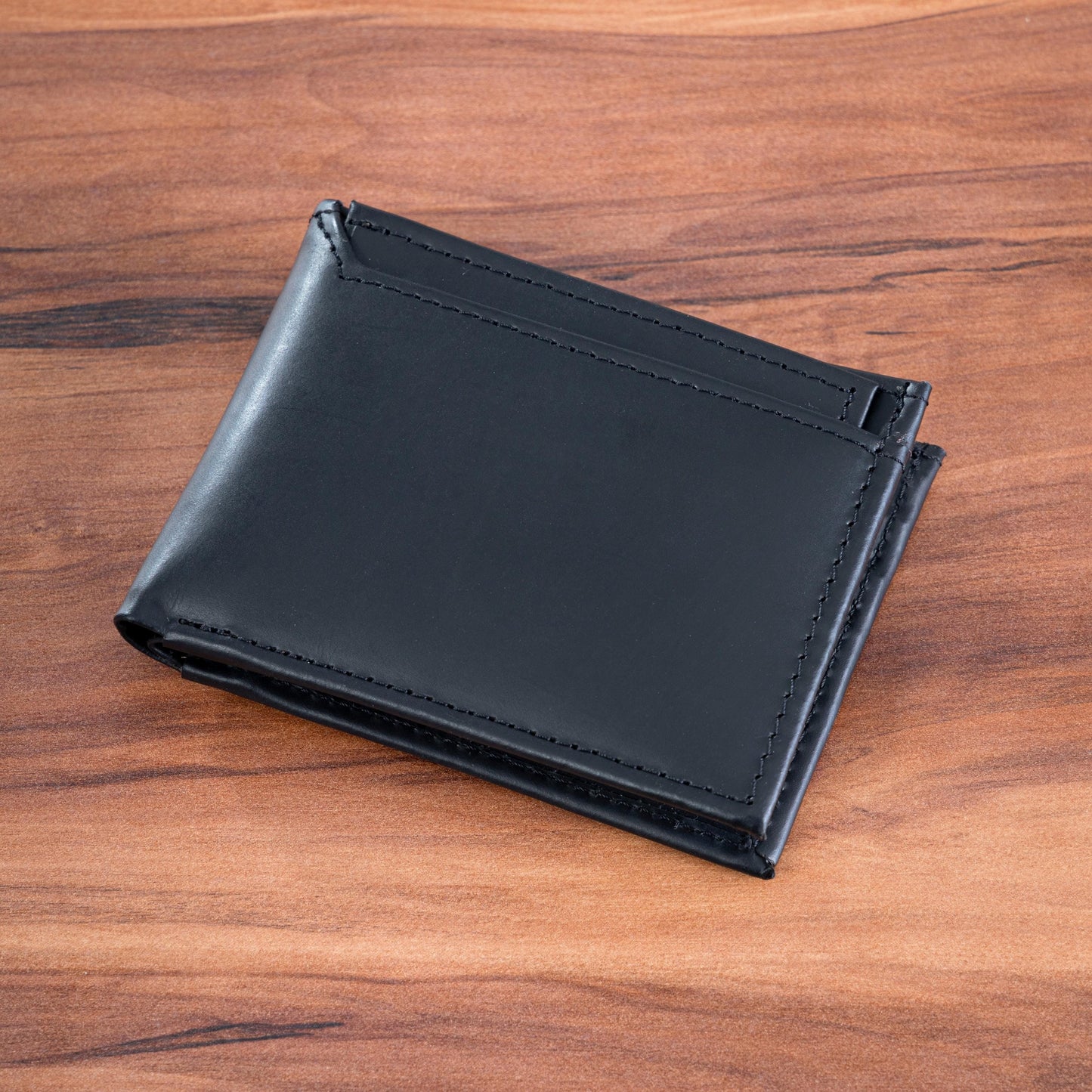 MOSVARTI Cartera caballero con tarjetero Desmontable Mod. ROMA (pull up Negro)