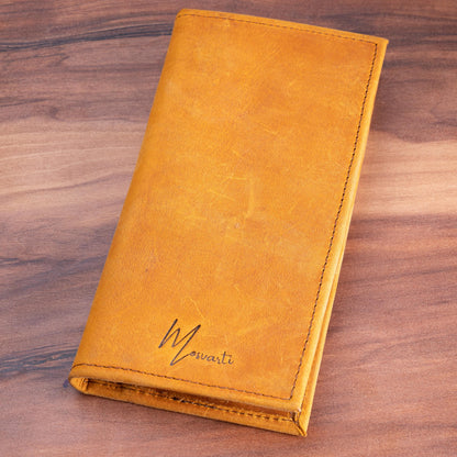 MOSVARTI Cartera Larga estilo Empresarial Mod. Monaco (crazy miel)