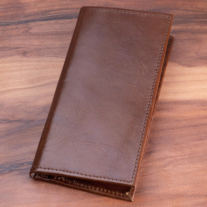 MOSVARTI Cartera Larga estilo Empresarial Mod. Monaco (pull up Roble )