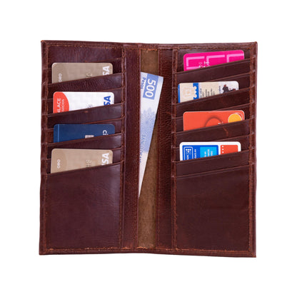 MOSVARTI Cartera Larga estilo Empresarial Mod. Monaco (Pull up shedron)