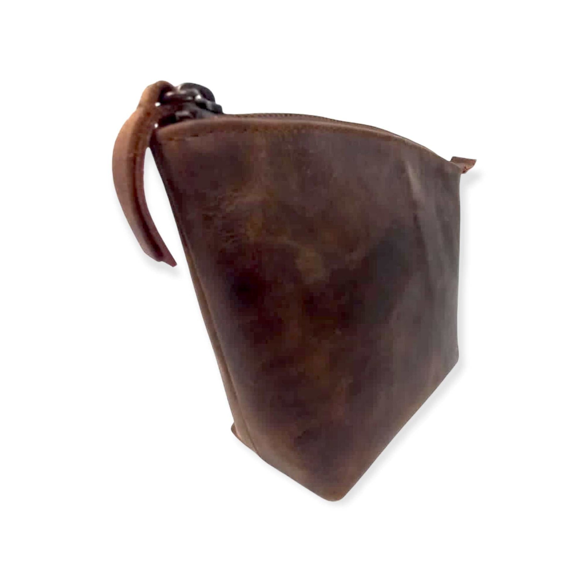 MOSVARTI Cosmetiquera 100% Piel Neceser Dama Para Accs. Berlin (Crazy Café)