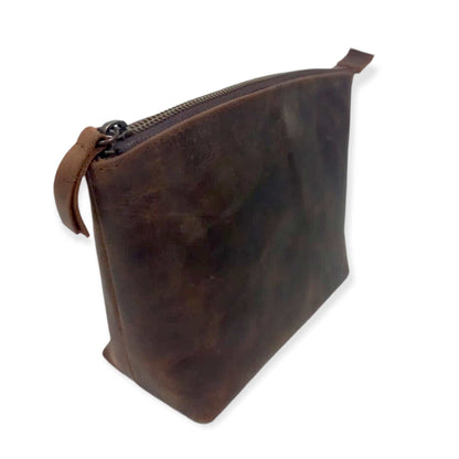 MOSVARTI Cosmetiquera 100% Piel Neceser Dama Para Accs. Berlin (Crazy Café)