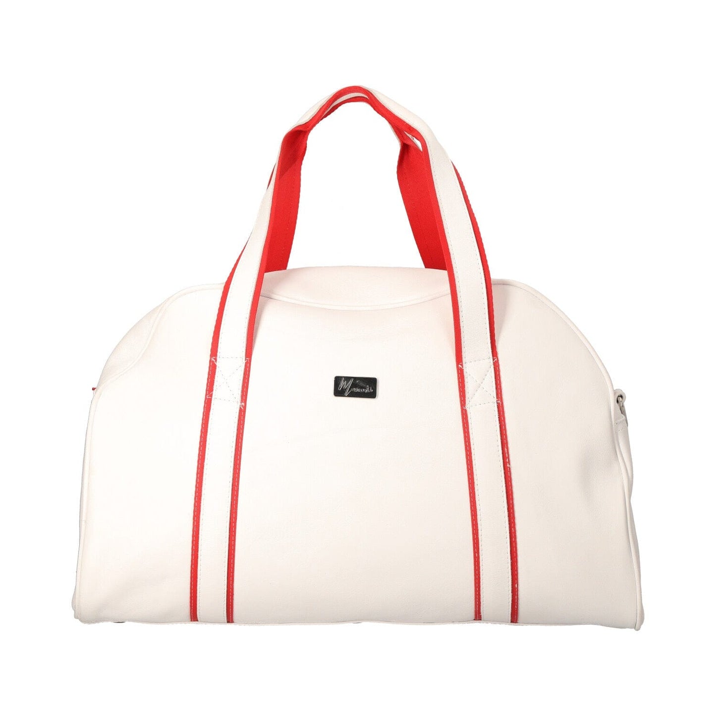MOSVARTI Maleta Sport Club Gym colors 100% Cuero Vacuno ( Blanco)
