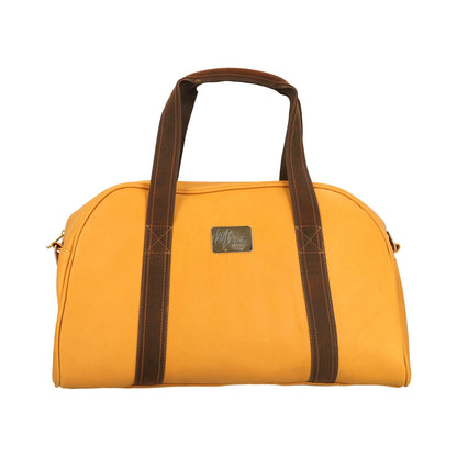 MOSVARTI Maleta Sport Club Gym colors 100% Cuero Vacuno ( Mostaza)