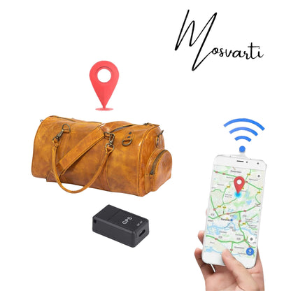 MOSVARTI Maletas Maleta Piel Genuina con Gps mod. New York Jr. Duffle (krak Crazy Amarillo)