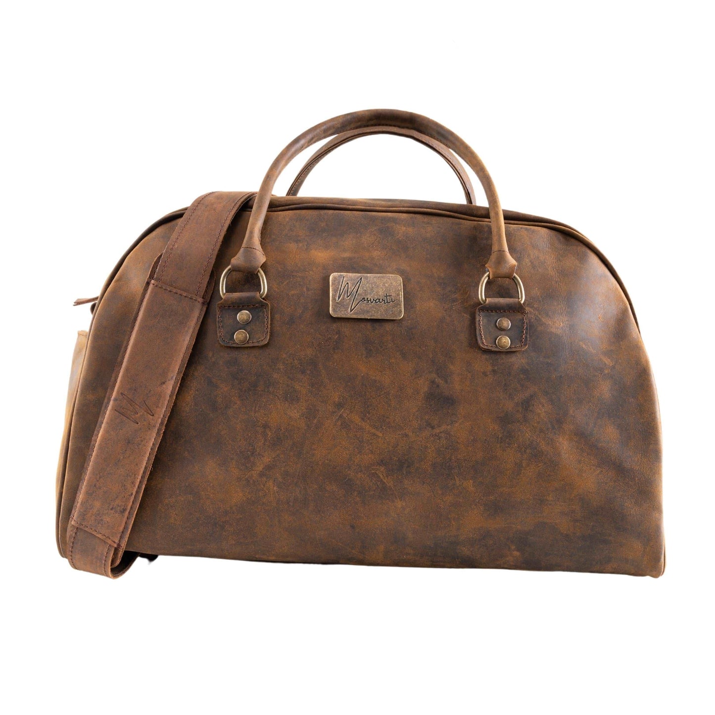 MOSVARTI Maletas Maleta Piel Genuina Elegante mod. Paris (Crazy Café)