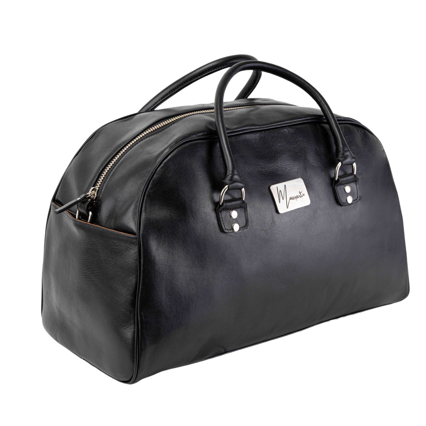 MOSVARTI Maletas Maleta Piel Genuina Elegante mod. Paris (pull up negra )