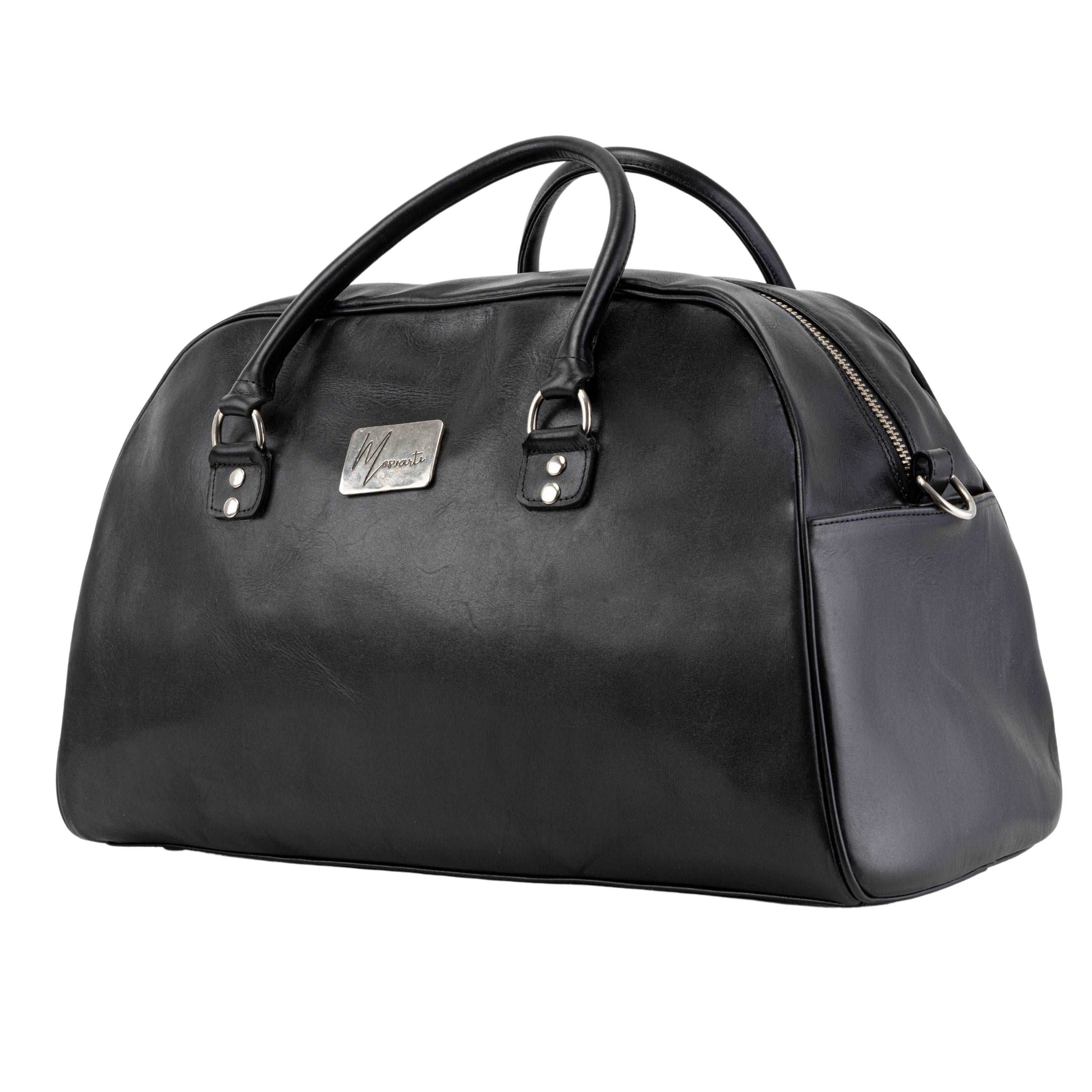 MOSVARTI Maletas Maleta Piel Genuina Elegante mod. Paris (pull up negra )