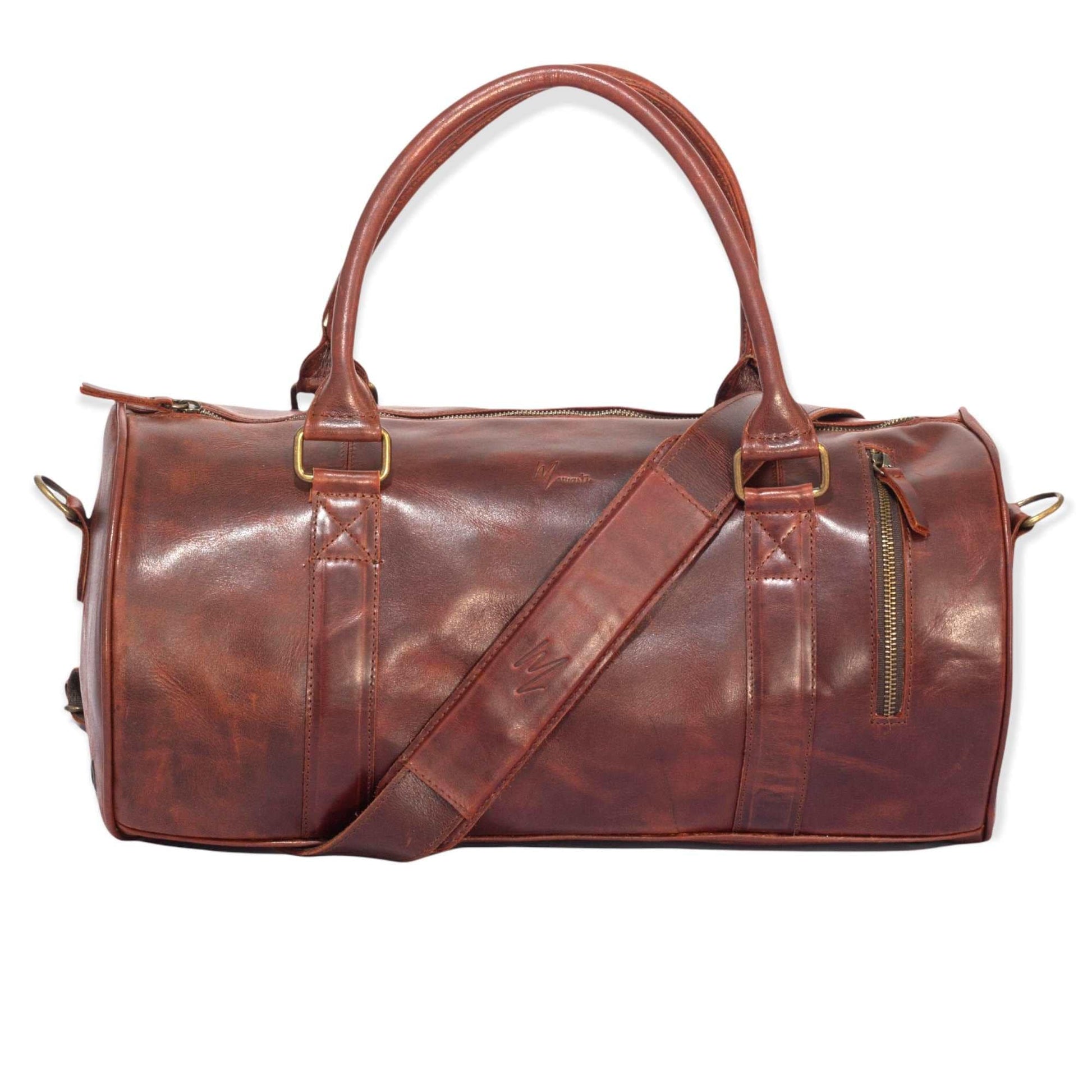 MOSVARTI Maletas Maleta Piel Genuina Mod. Duffle London Gym (Pull up Crazy Shedron )