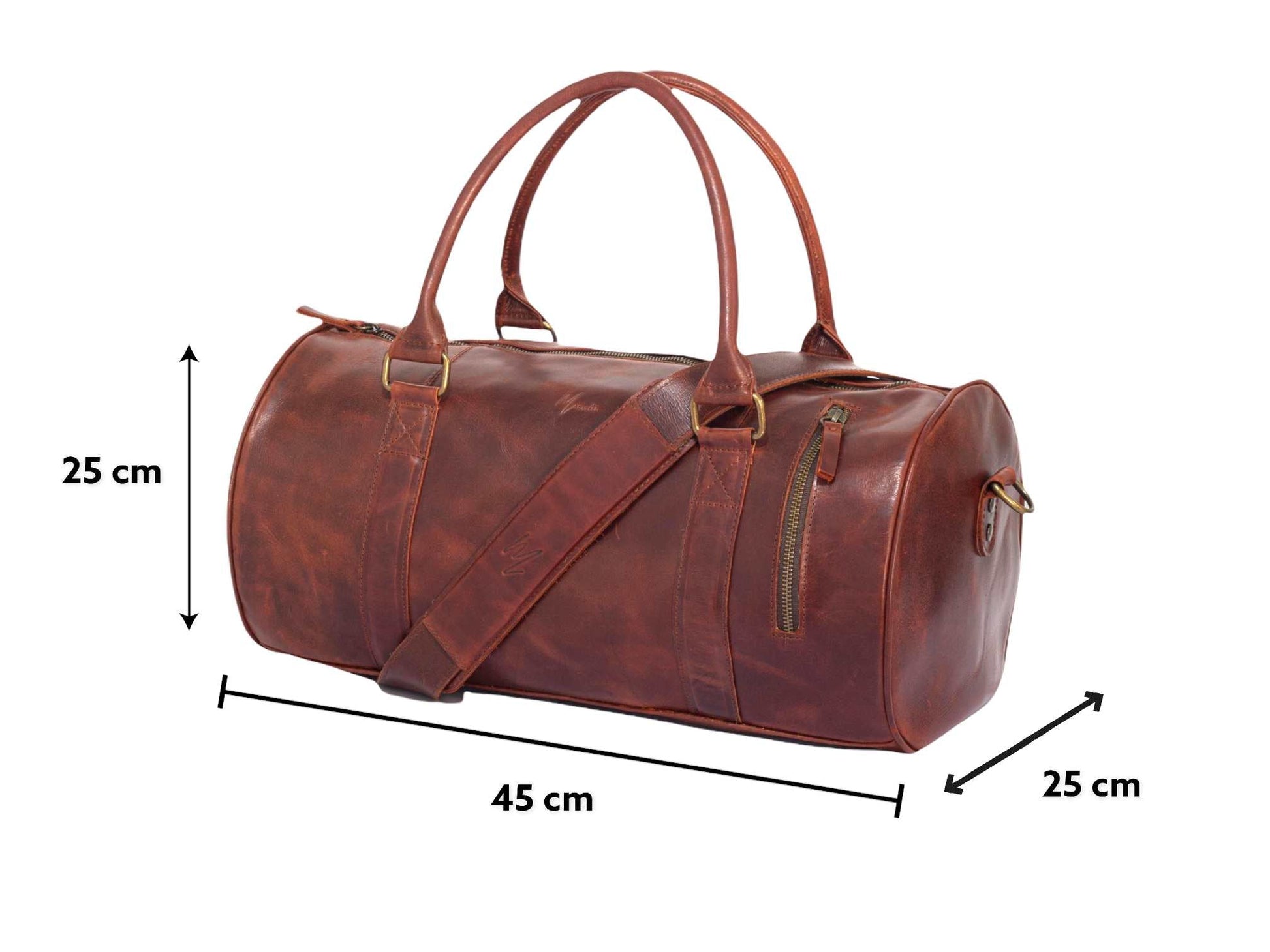 MOSVARTI Maletas Maleta Piel Genuina Mod. Duffle London Gym (Pull up Crazy Shedron )