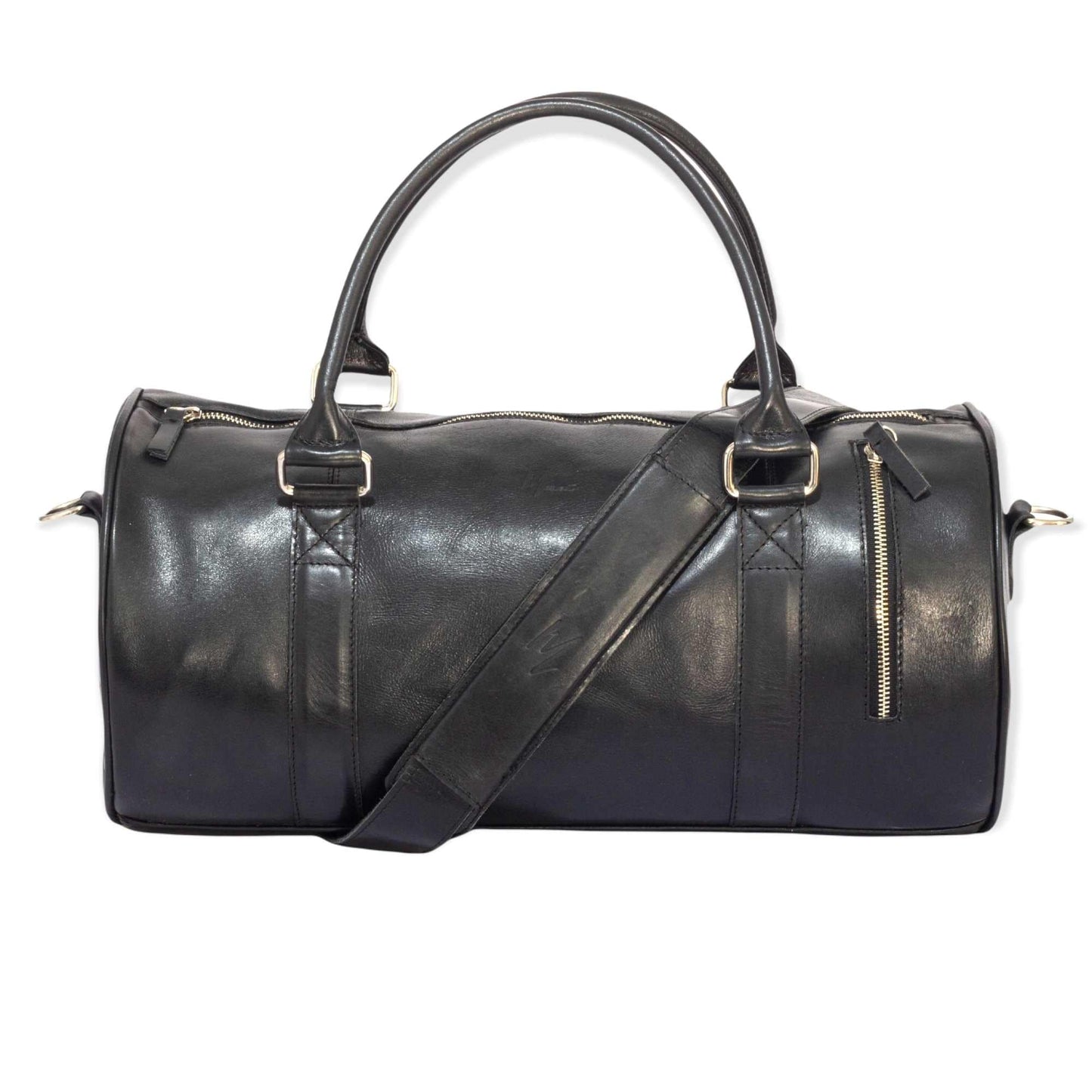 MOSVARTI Maletas Maleta Piel Genuina Mod. Duffle London Gym (pull up Negro)