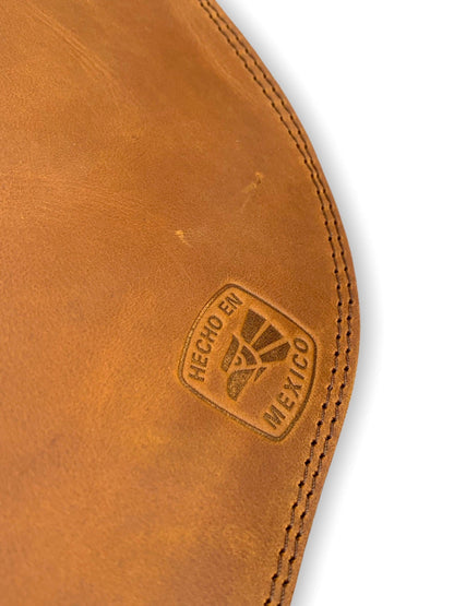 MOSVARTI Mandil Piel 100% Genuina Mandil Parrillero Cuero Genuino (Crazy Miel)