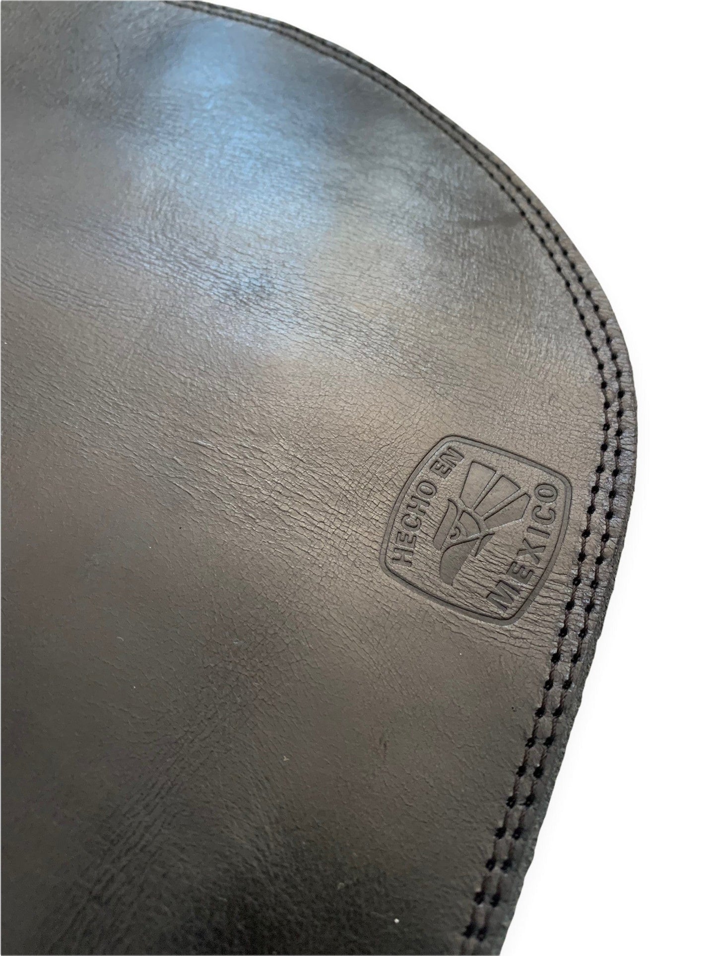 MOSVARTI Mandil Piel 100% Genuina Mandil Parrillero Cuero Genuino (NEGRO)