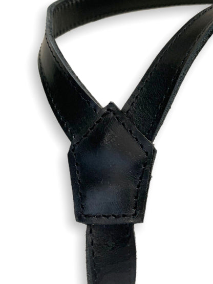 MOSVARTI Mandil Piel 100% Genuina Mandil Parrillero Cuero Genuino (NEGRO)