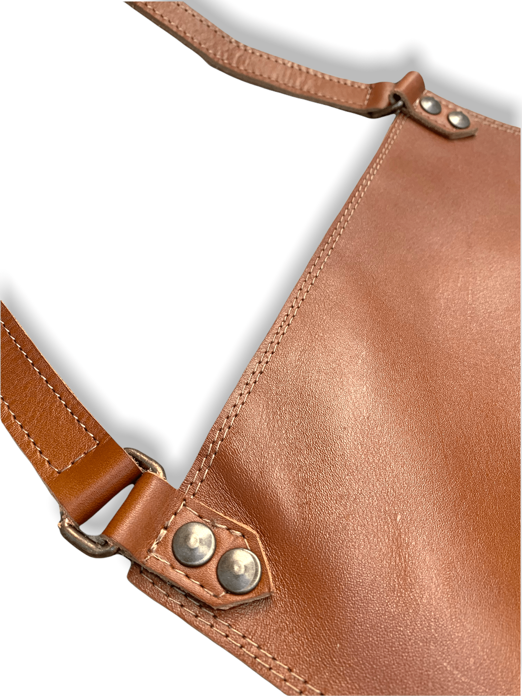 Mosvarti Mandil Piel 100% Genuina Mandil Parrillero Cuero Genuino (Pull up Miel)