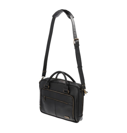 MOSVARTI Portafolio 100% Cuero Mod. Holmes ( Pull up Negro)